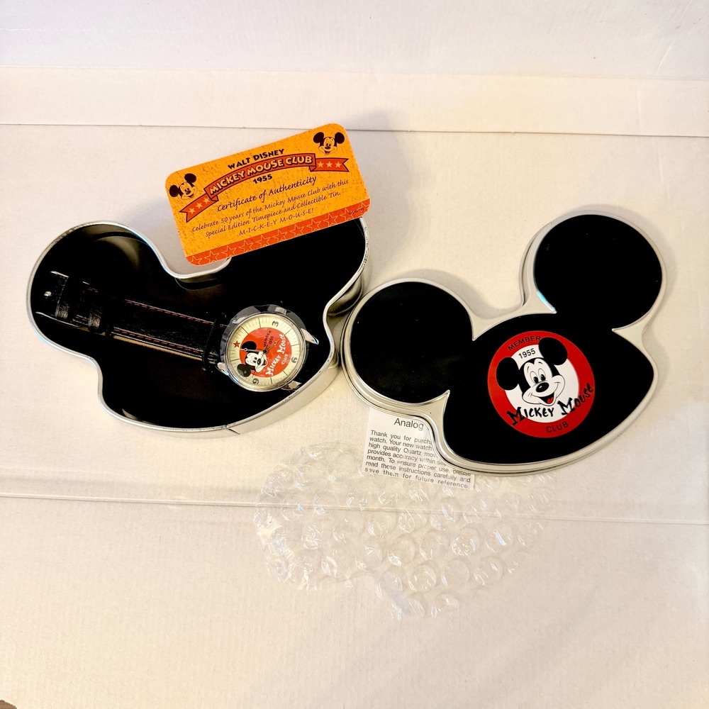 Disney Mickey Mouse Club 50th Anniversary Watch Tin F945511 Special Edition 2005